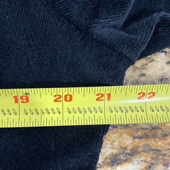 ❤️Last Chance Luii black cotton blend corduroy contrast blazer jacket size L - Picture 7 of 8